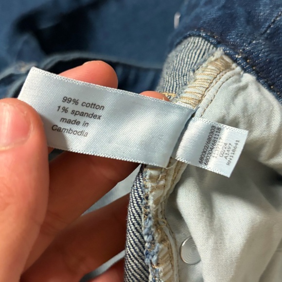 Lane Bryant Classic denim Blue boyfriend capri cropped Jeans shorts size 22 NWT - Picture 12 of 14